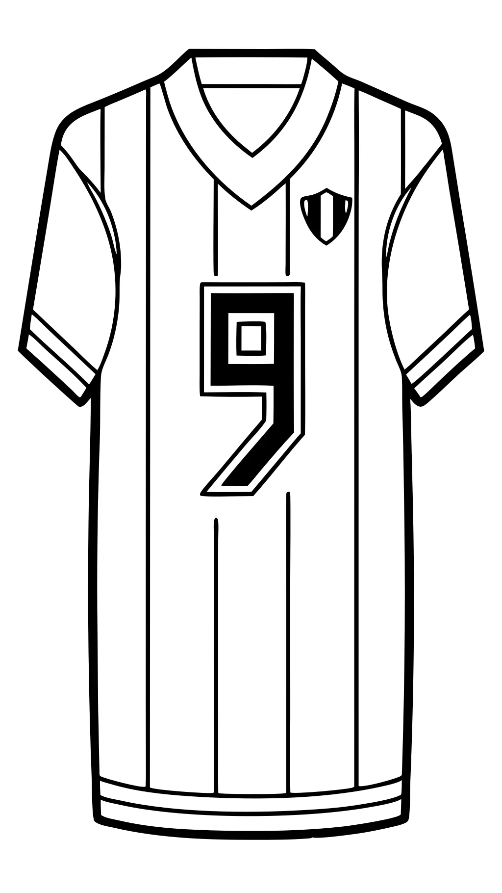 coloriage de maillot de football